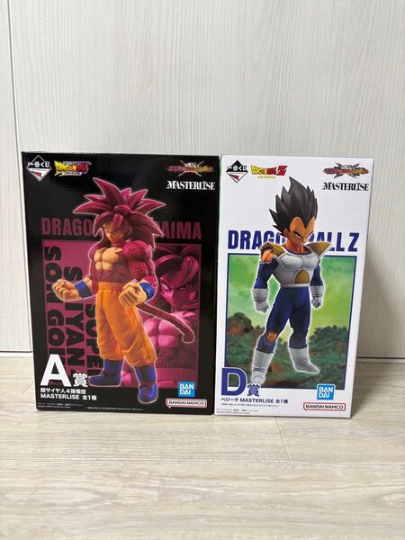 一番くじ フィギュア ドラゴンボール VSオムニバスcross A賞 孫悟空 D賞ベジータ オムニバスクロ MASTERLISE