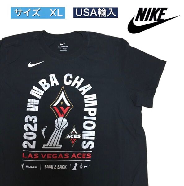 NIKE ナイキ Tシャツ 入手困難 アメリカ輸入 古着 XL ビックロゴ 半袖 バスケットボール オーバーサイズ