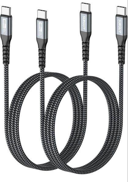 USB Type C ケーブル 1M 【2本組】 PD対応 60W 急速充電