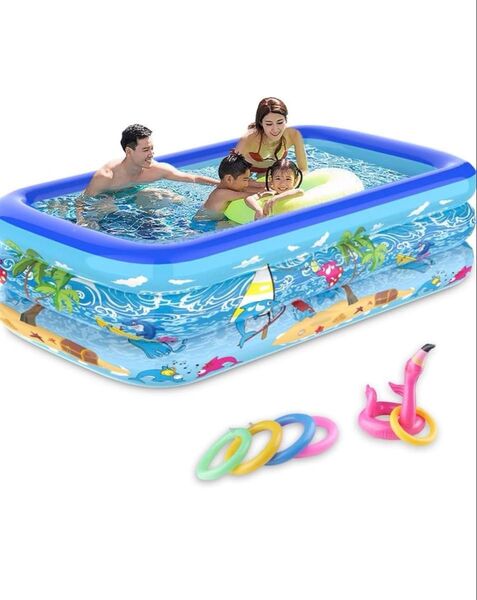 ビニールプール 家庭用 プール 水遊び 暑さ対策 大型 子供用 家庭用プール 150 おまけ付き