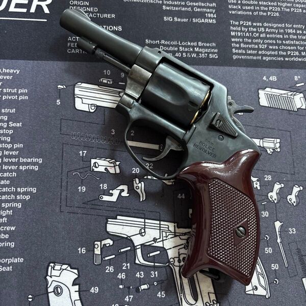 マルシン ポリスリボルバー ブルーイング ジャンク ニューナンブM60 日本警察