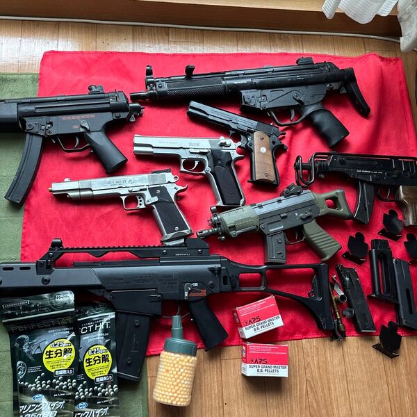 文句なしジャンクガンセット mp5 ガバメント スコーピオン HKg36