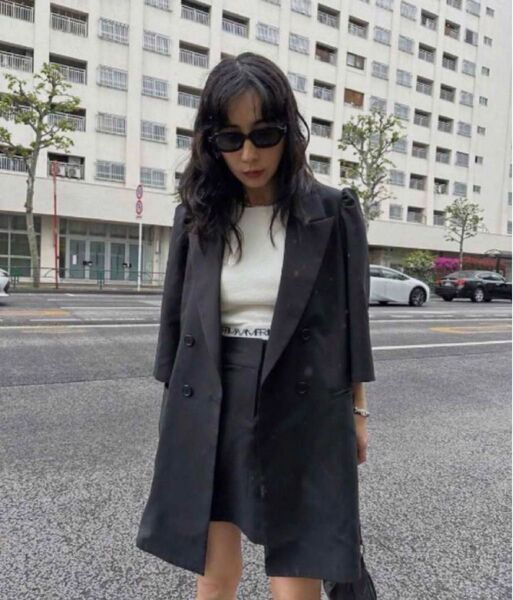 PUFF HALF SLEEVE JACKET WITH SKIRT Ameri