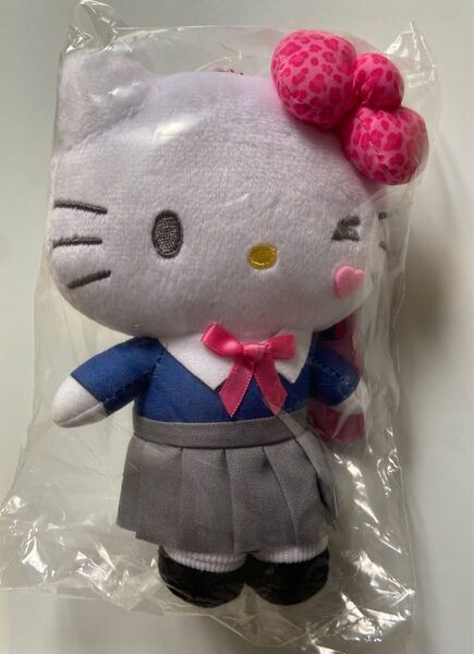 ハローキティ マスコットポーチ ギャル サンリオ ぬいぐるみ ポーチ キティちゃん マスコットホルダー バッグチャーム 制服