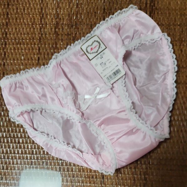 MARBEE 、レースパンティ(65214)(新品、未使用、Mサイズ)ピンク系、前面リボンレース、縁取りレース