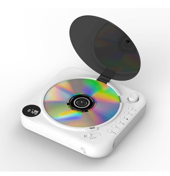 CDプレーヤー ポータブルCDプレイヤー Bluetooth送信 1800mAh充電式