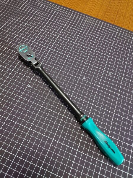 スナップオン 3/8 ラチェット GFHLFD80A インダストリアル仕様 カスタム品 ティールグリーン 中古品