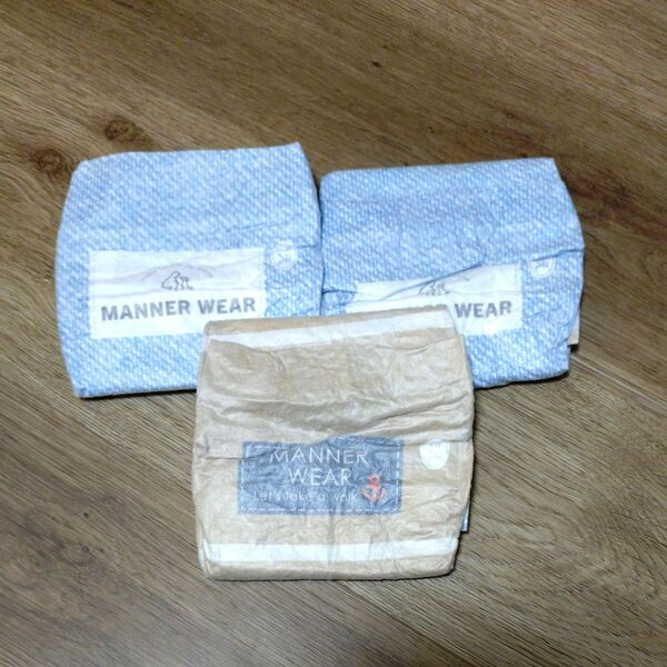 犬用おむつ オス 男の子用 MANNER WEAR おむつ3枚セット 紙おむつ 愛犬 新品 ssサイズ