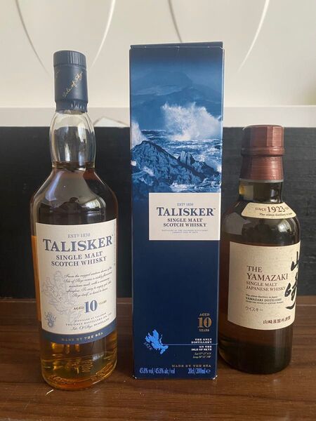 飲み比べ タリスカー10年 180ml 山崎 180ml スコッチ 国産ウイスキー