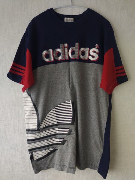 adidas Tシャツ トレフォイルロゴ Oサイズ