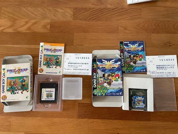 (8-6)ゲームボーイカラー GBC 計2本セット ドラゴンクエスト1・2+3