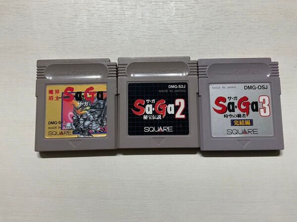 (10−16)GB ゲームボーイ計3本セット サ・ガ1・2・3