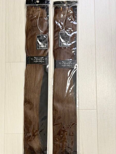 【新品・未使用】人毛100% エクステ 編み込み用 72cm100g×2本セット