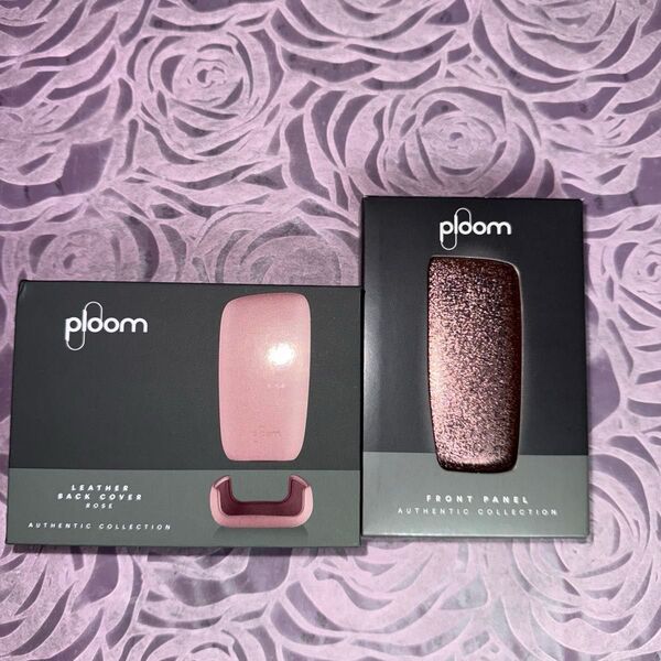 Ploom X フロントパネル ローズシーマ レザー・バックカバー ローズ プルームエックス
