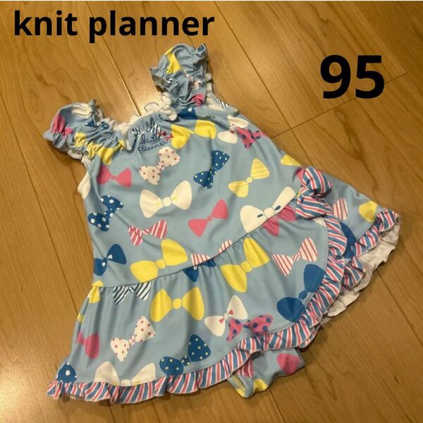 90 95 女の子 子供 水着 ワンピース フリル リボン 可愛い オシャレ 水遊び プール 海