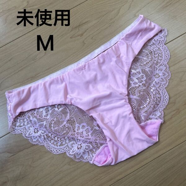 未使用 レディース M ピンク レース 冷感 ショーツ 下着 肌着 インナー パンツ オシャレ 可愛い デート