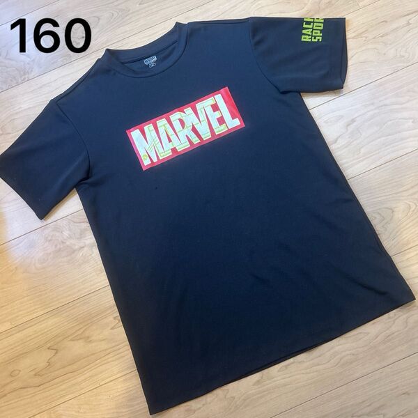 160 男の子 子供 キッズ 半袖 Tシャツ ブラック バックプリント スパイダーマン 可愛い