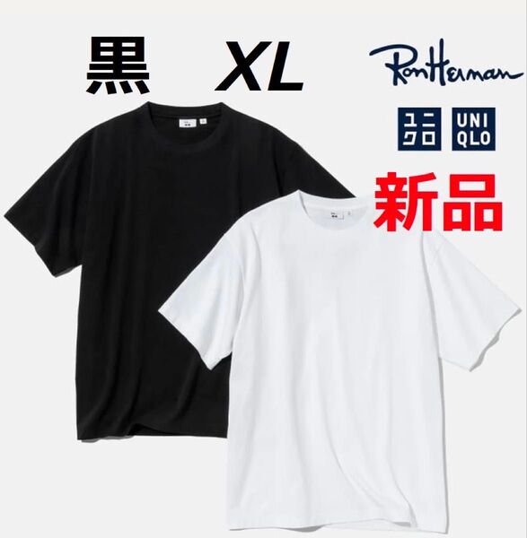 Uniqlo x Ron Herman AIRism Cotton Crew Neck T-Shirt "Black" Tシャツ