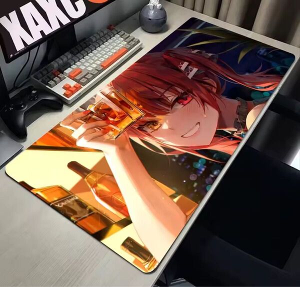ホロライブ 宝鐘マリン デスクマット マウスパッド 60cm x 30cm