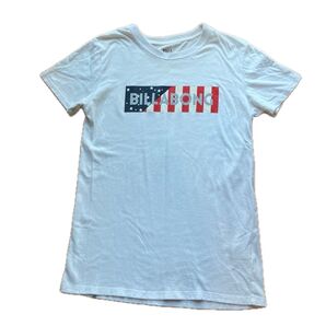 BILLABONG Tシャツ M 白 サーフ ロゴ ビラボン