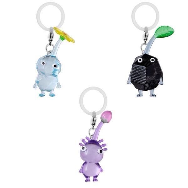 ピクミン めじるしアクセサリー2 氷 岩 紫 3個セット ガチャ 匿名配送 新品未開封