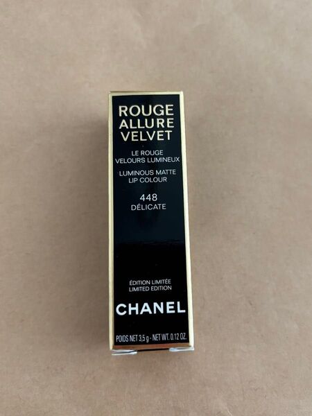 限定 CHANEL口紅 ルージュアリュールヴェルヴェットレペルル 448デリキャット 口紅 リップスティック