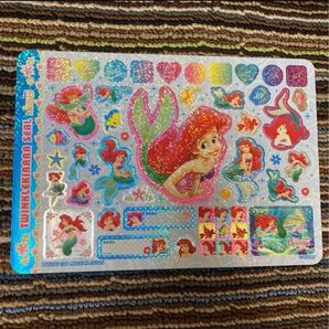 Disney アリエル トゥインクルキラキラシール&ホルダー レトロ 新品未使用 バンダイ
