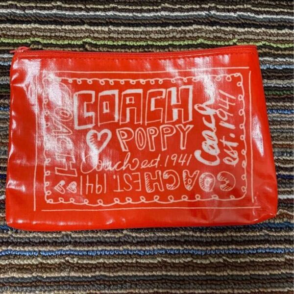 COACH POPPY ポーチ 赤
