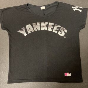 ヤンキース ロゴTシャツ トップス ドルマン ゆったり
