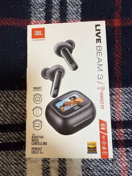 使用少 JBL LIVE BEAM 3 完全ワイヤレスイヤホン ブラック