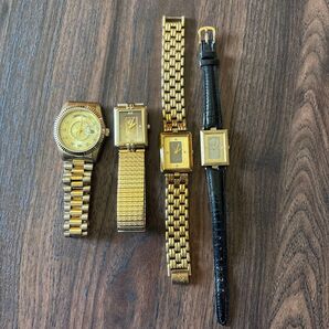 エンジン ALICE ALISSA シルバー925 ロイヤルモントレス 腕時計 クォーツ稼働中4本セット