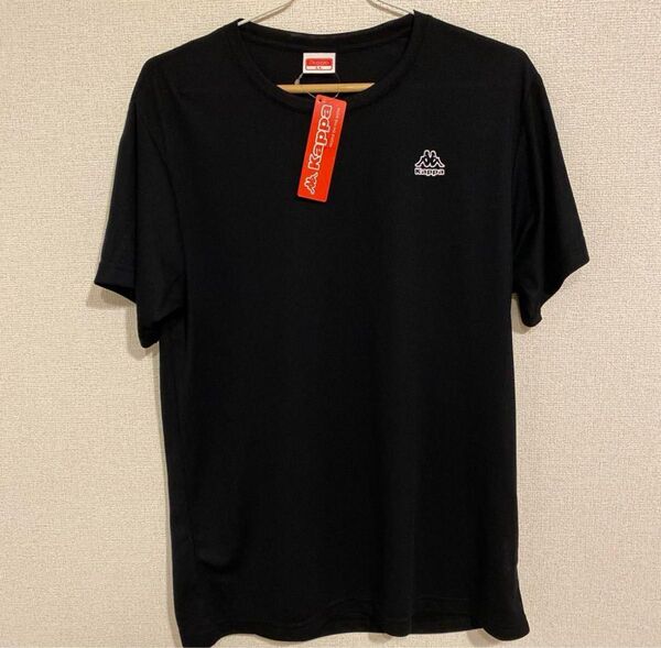 Kappa ドライメッシュ Tシャツ 黒 LL
