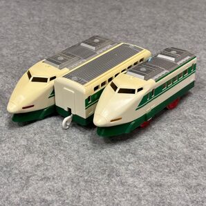【動作確認済】プラレール 200系 新幹線 ダブルデッカー 一部ヒビ有り【廃盤】