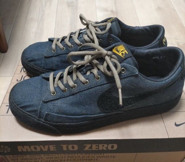 ナイキ ブレザー ロー ベーシック デニム生地 スニーカー シューズ 靴 27.5cm NIKE BLAZER LOW