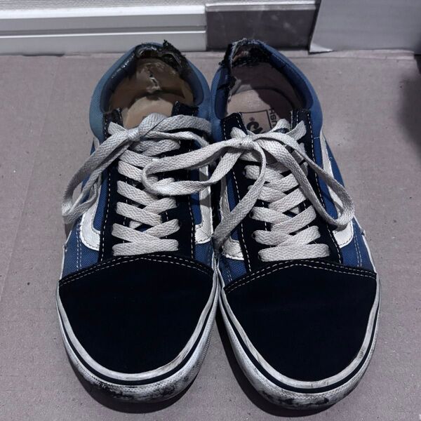 VANS ヴァンズ 24㎝ オールドスクールモデル ネイビー×ブルー