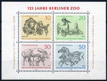 ★1969-87年 ドイツ-ベルリン 「動物園,カーレース,放送50年,クリスマス,ベルリンの風景」小型シート 6枚 未使用(NH)★YH-09_画像3