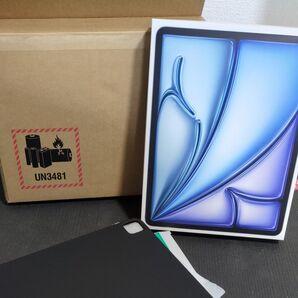 【未開封品】iPad Air 13インチ M3チップ Wi-Fi 128GB ブルー 2025年モデル 手帳型カバーおまけ