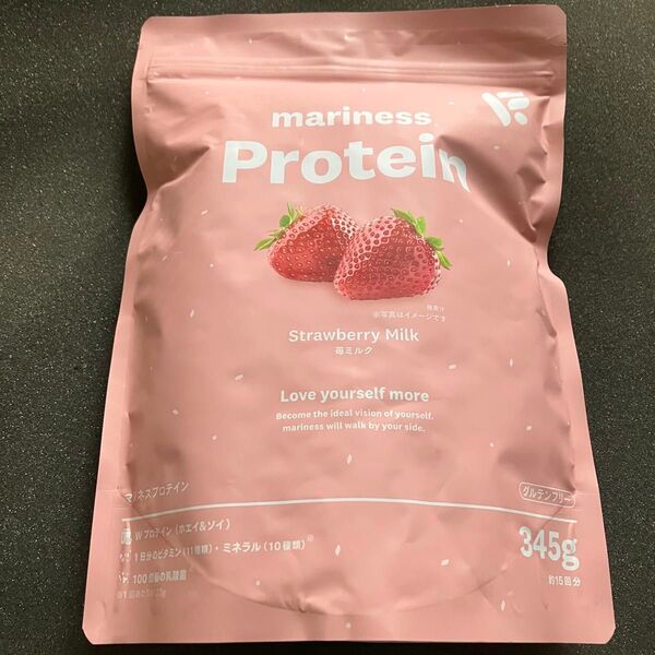 マリネスプロテイン mariness Protein 345g 苺ミルク