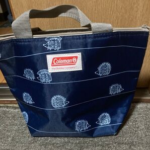 Coleman 保冷バッグ ハリネズミ柄 ネイビー