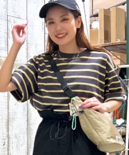 【美品】 niko and COLOR マイスターTシャッ チャコールボーダー