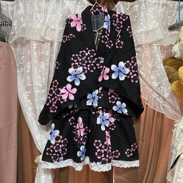 554 大きいサイズ*〜5Lほど*ロリータ甚平