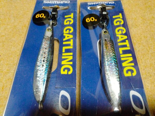 シマノ オシア TG ガトリング 60g 2個セット SRイワシ SRサバ 新品③ タングステン OCEA GATLING