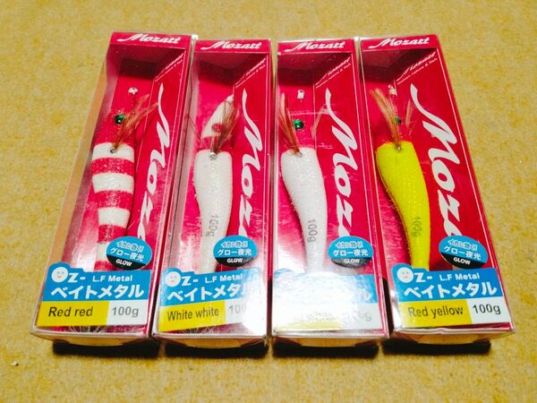 イカメタルスッテ ベイトメタル Mozart 100g 4本セット 新品4 オーシャンルーラー メタリスト似 鉛スッテ イカメタル