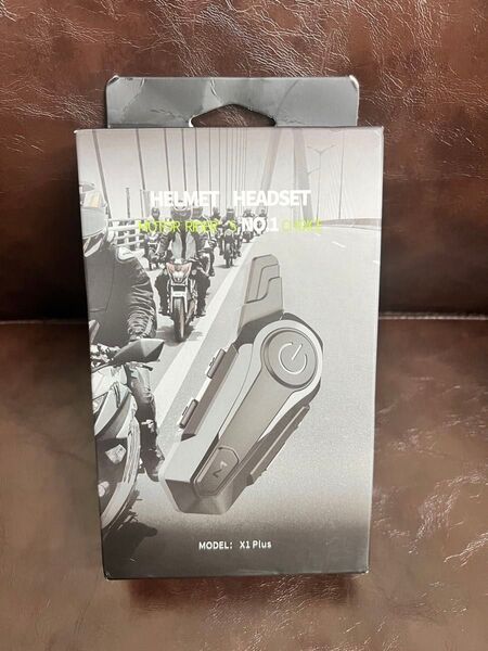 【新品未使用】バイク 海外製インカム ジェットヘルメット用 防水
