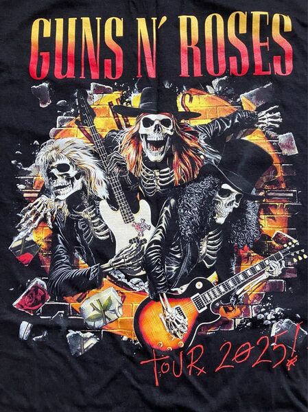 Guns N' Roses 2025 Skeletons JapanTour T-Shirt ブラック Mサイズ 新品未着用
