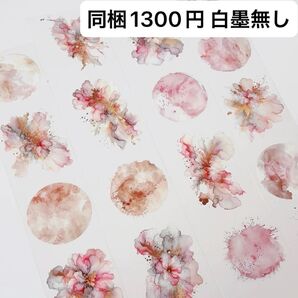 新品 凝彩白墨無シリーズ PETベース素材マスキングテープ マステ 5m