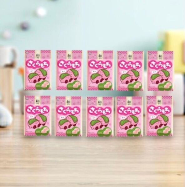 【特価】もっちり もちもち(^^♪不二家 和グミ(さくらもち) 34g×10袋 ④