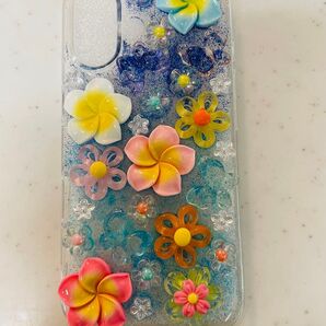 iPhone 16 ソフトケース デコ 夏仕様★