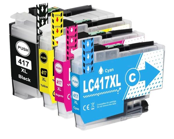 【互換品 ICチップあり】ブラザー brother LC417XL LC417XL-4PK 4色パック インクカートリッジ
