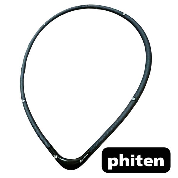 「人気」Phiten 磁気ネックレス ブラック ファイテン 磁気ネックレス
